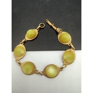 Vintage Yellow Moonglow Bracelet